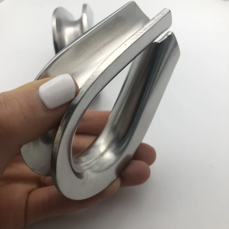 Factory G414 Wire Rope Thimble AISI304/316 Stainless Steel Thimble for Rope 1/8~3/2