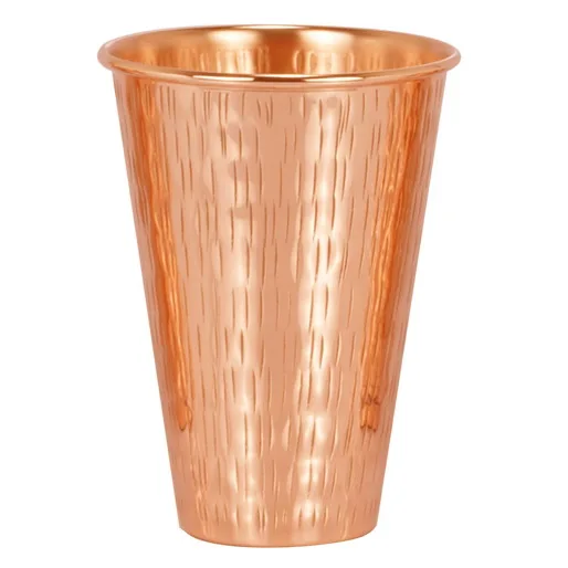 Perfectly designed copper tumbler enhances drinking experience keeps beverages cold perfect for entertaining guests
