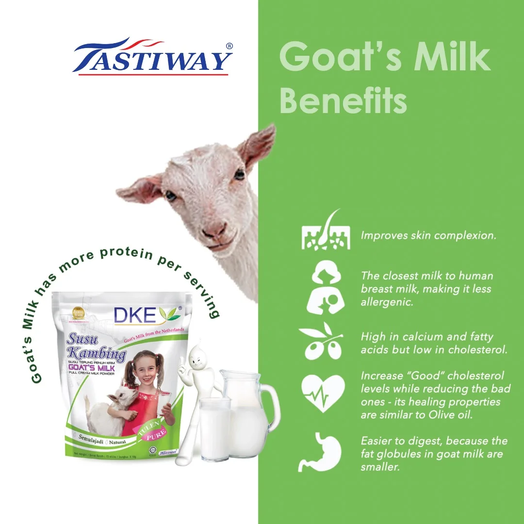 Premium Export Quality Best Selling Goat Milk With Dried Whole Fully Milk Powder 270g Weight Bag Packaging Sterilized Type