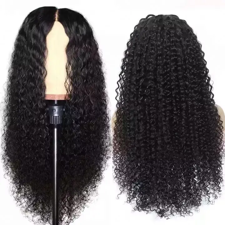 HD Full Lace Front Wig Human Hair Wigs Deep Curly Frontal Wig Virgin Brazilian Hair For Black Women