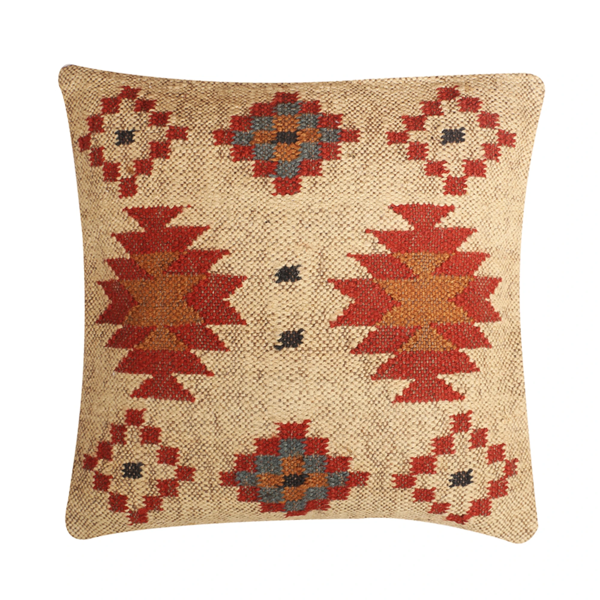 OEM Private Label Cushion Set Geometric Print Pattern in Multi Colors Cotton and Linen Material for Home Use on Sale