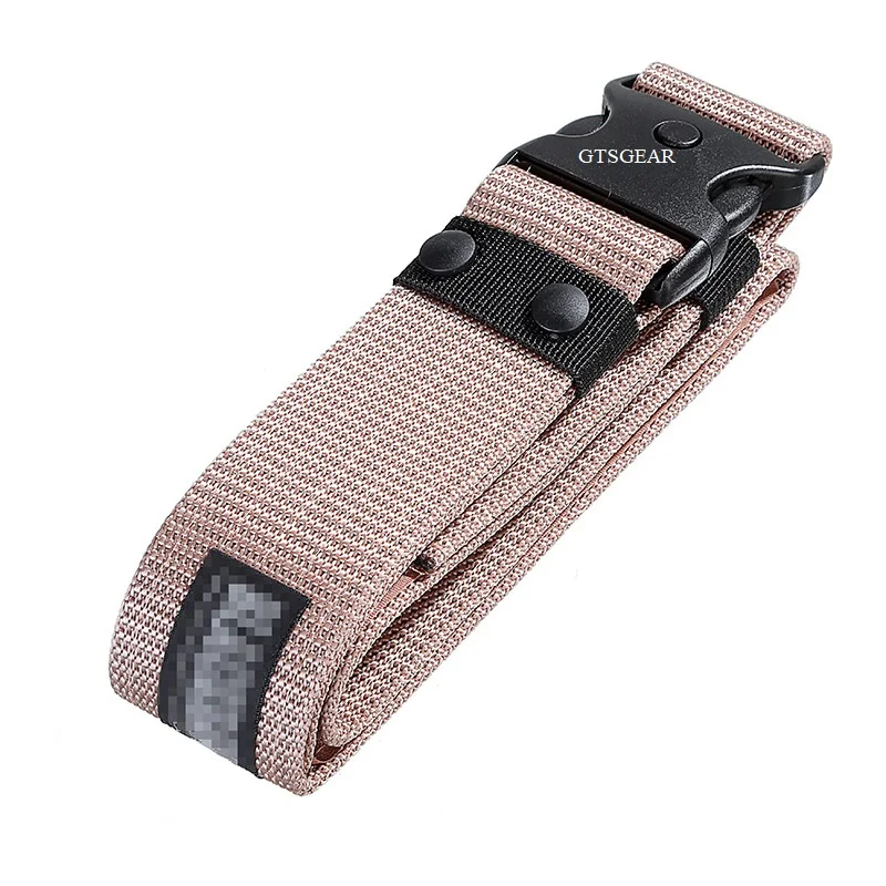 BL03 Black outer belt dot plastic buckle American outer belt outdoor canvas tactical training adjustment belt