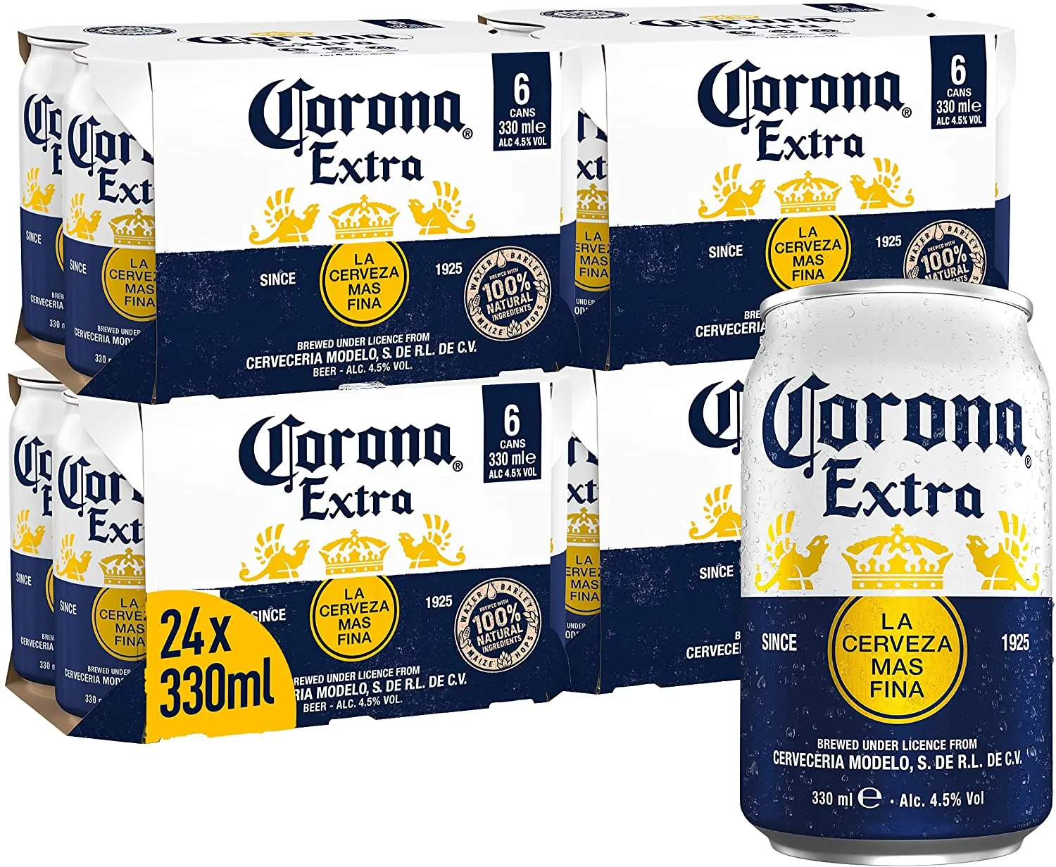 Buy Corona Extra Premium Lager Beer bottles 18 x 330ml / Corona Extra Mexican Lager Beer Bottle, 12 x 330ml Wholesale