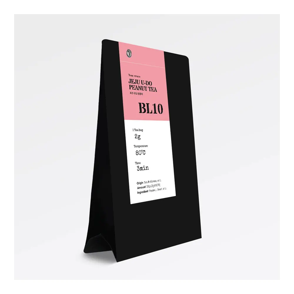 High Quality Korean Food Tea TEABIBBE JEJU U-DO PEANUT TEA Zip Pouch Case Healthy and Caffeine-free Korean Tea