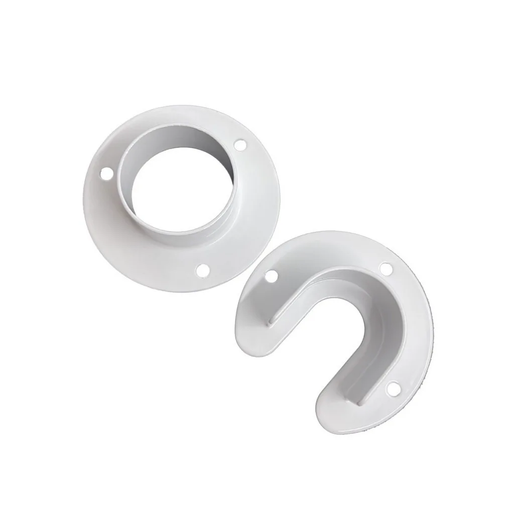 Stainless Steel Plastic Closet Flange Set Furniture Wardrobe Bedroom Hotel Hospital Warehouse Workshop Home Office Kitchen