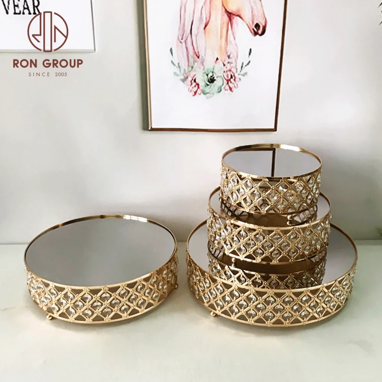 Vintage Mirror Storage Tray Fine Wedding Decorative Tray cake tray