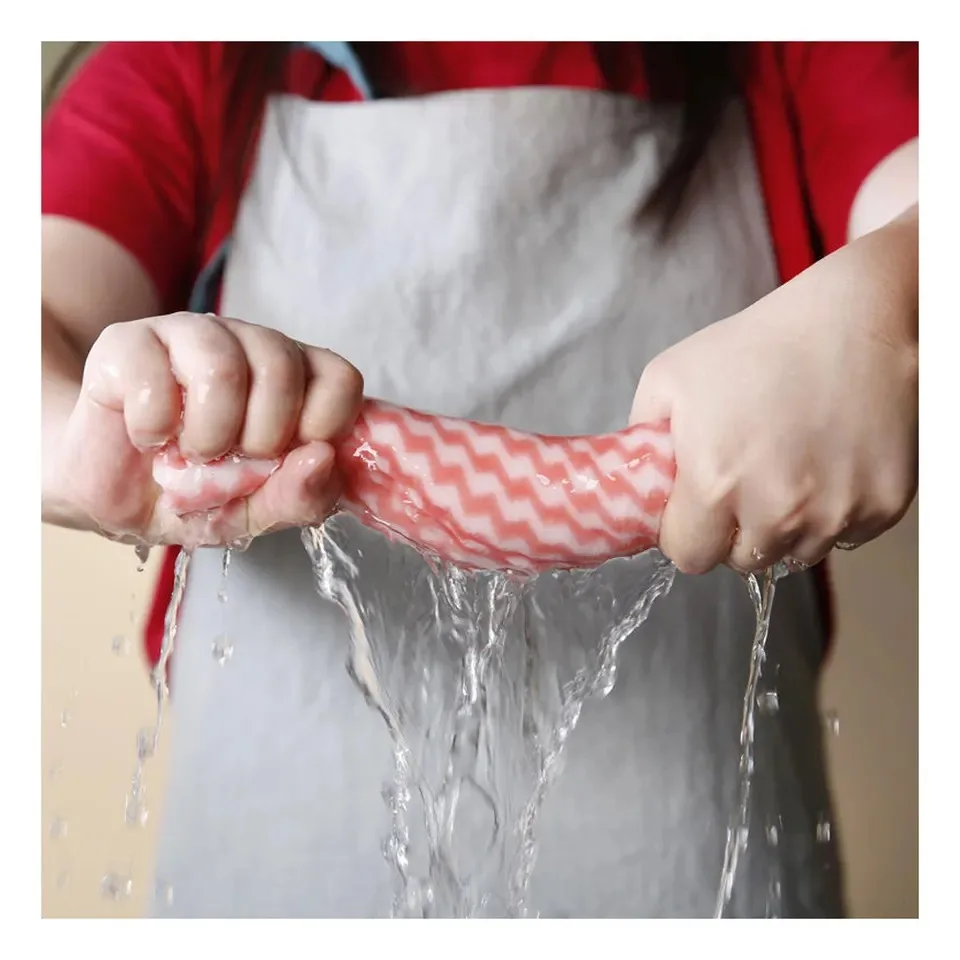 Custom printed cellulose cotton swedish dish cloth dishcloth towel clothes cellulose sponge cloth Cleaning Cloth For Kitchen