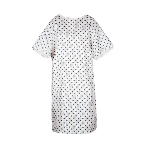 Wholesale Prices Export Quality Men Women Printed Patient Gowns 100% Polyester Hospital Gowns use for patient during treatment