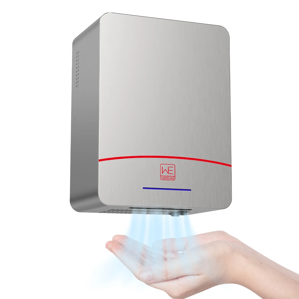 2023 New Arrival Commercial High Speed 304 Stainless Steels 1200W Automatic Sensor Wall Mounted Hand Dryer