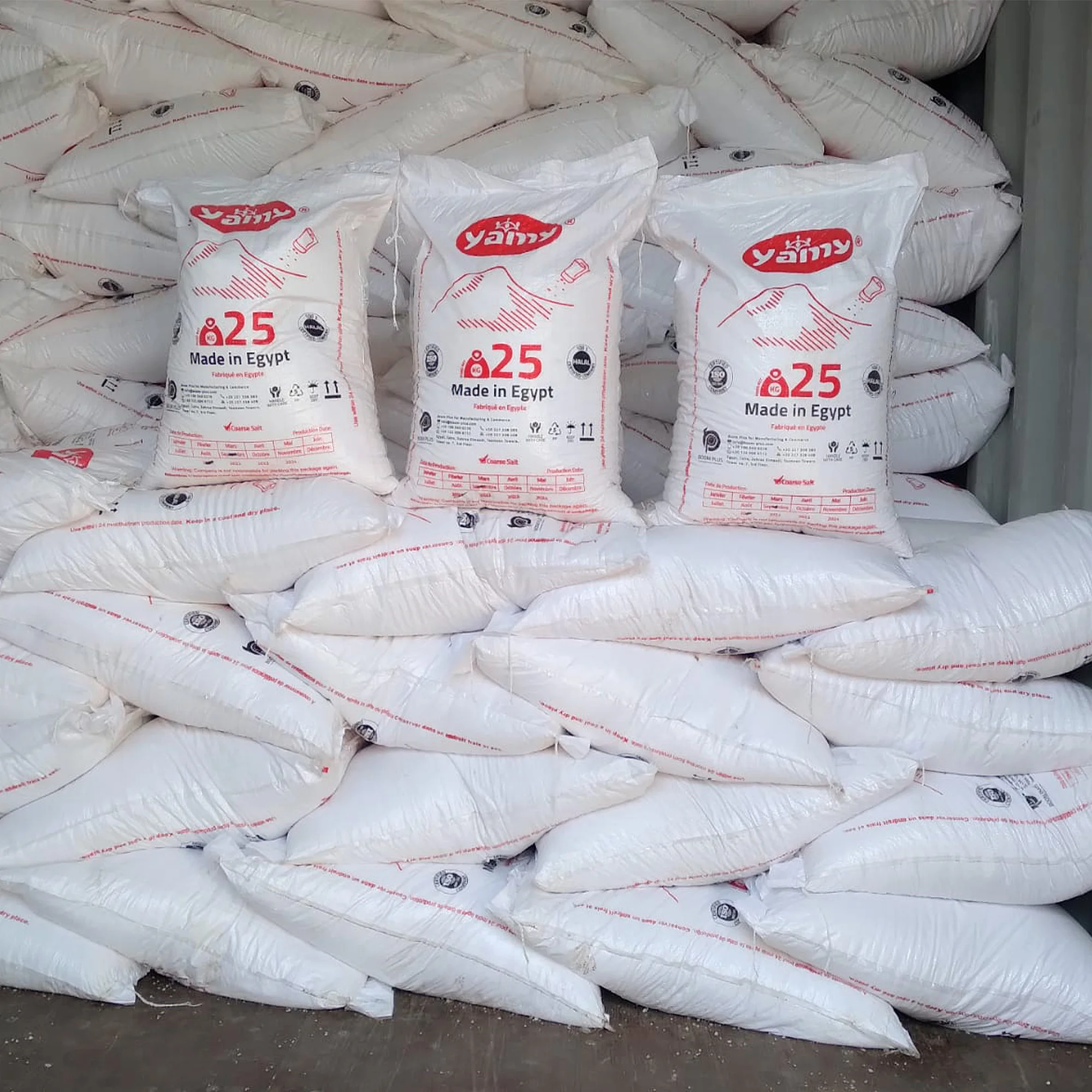 Premium Quality Yamy Red Salt 25kg White Refined Salt from Siwa Lakes low price from factory