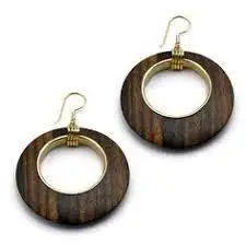 Jewelry Fashion wood earring round Women Boho Tassel Earrings and handmade use for hot sale product
