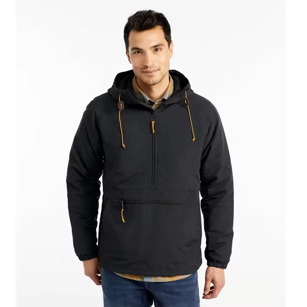 Wholesale Custom Outdoor Color Block Anorak Jackets Customized Contrast Color Anorak Half Zip Jackets