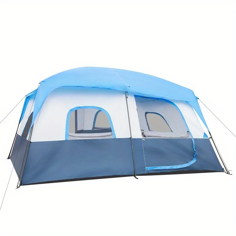 Large family camping tent for up to 14 people, outdoor shelter for group camping and hiking