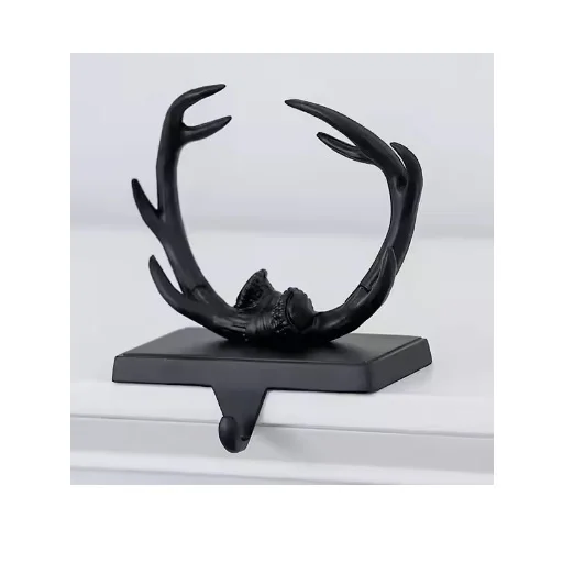 Elegant Cast Iron Antlers Design Christmas Occasion Metal Stocking Holder Wholesale and Factory Price in India