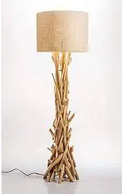 wholesale hotel farmhouse home living room bedside decorative driftwood design table lamps