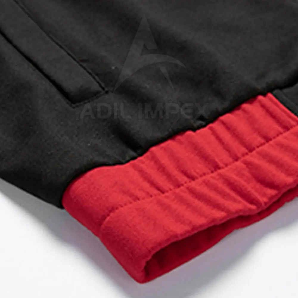 Red And Black Color Men Track Suit Low MOQ Winter Track Suit In Good Quality For Youth