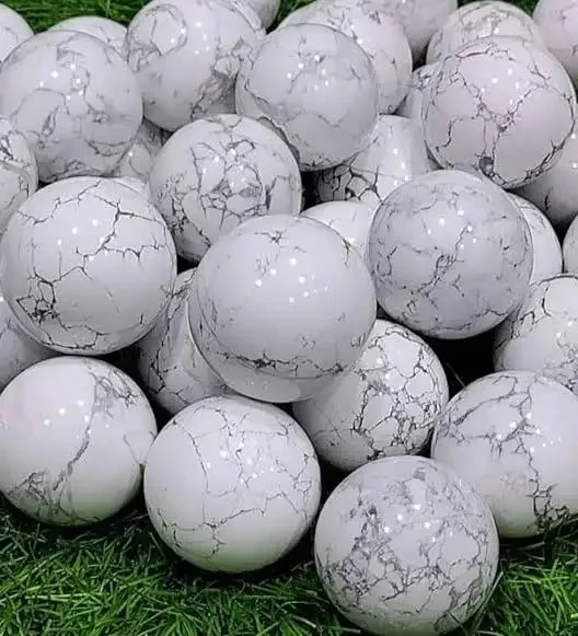 Wholesale High Polished Natural Howlite Sphere Carved Agate Crystal Ball for Meditation Metaphysical and Home Decoration