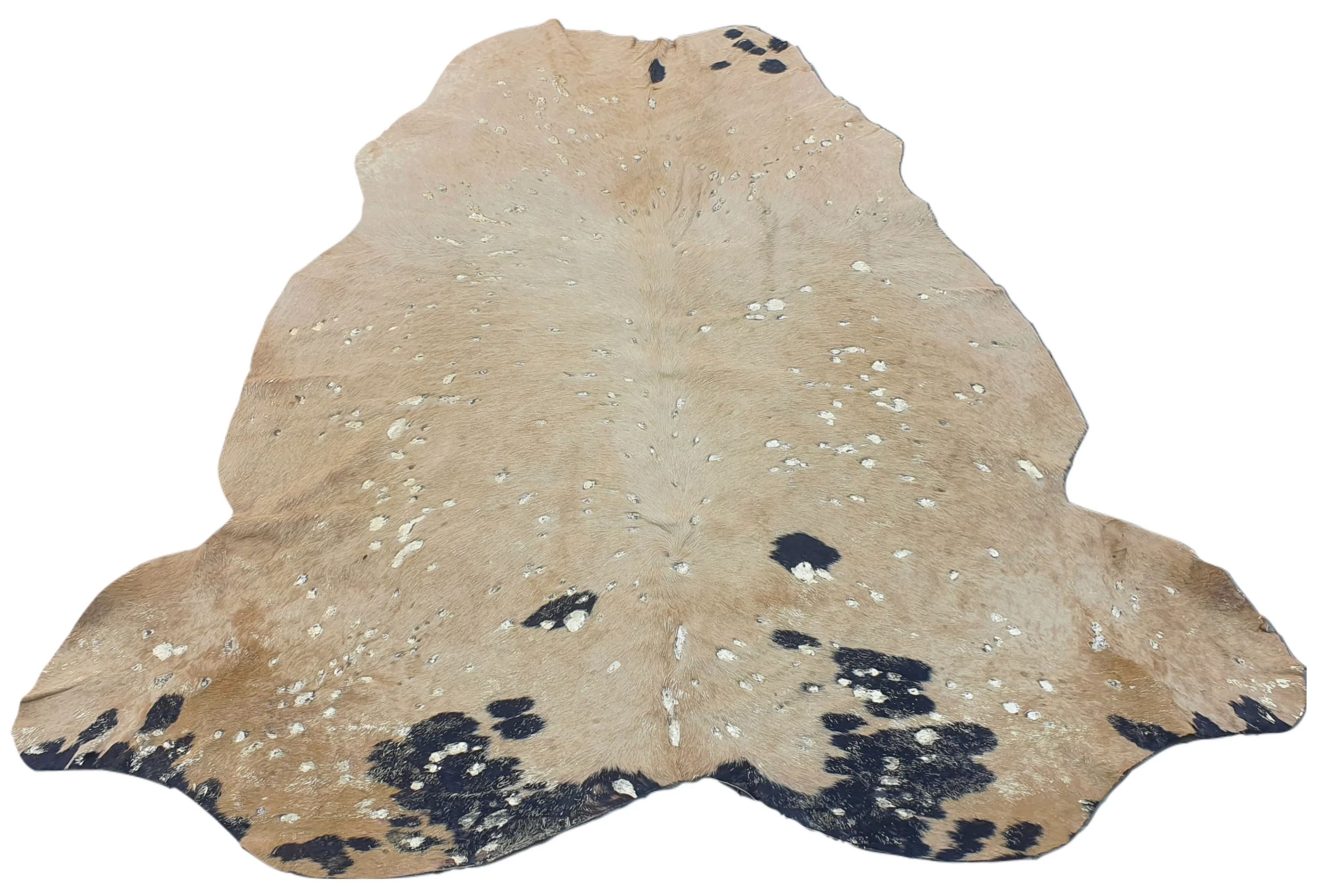 Natural cow Cowhide Acid Washed Hair on Handmade Cowhide cream/gold anti slip Area Rug for modern indoor and outdoor decoration