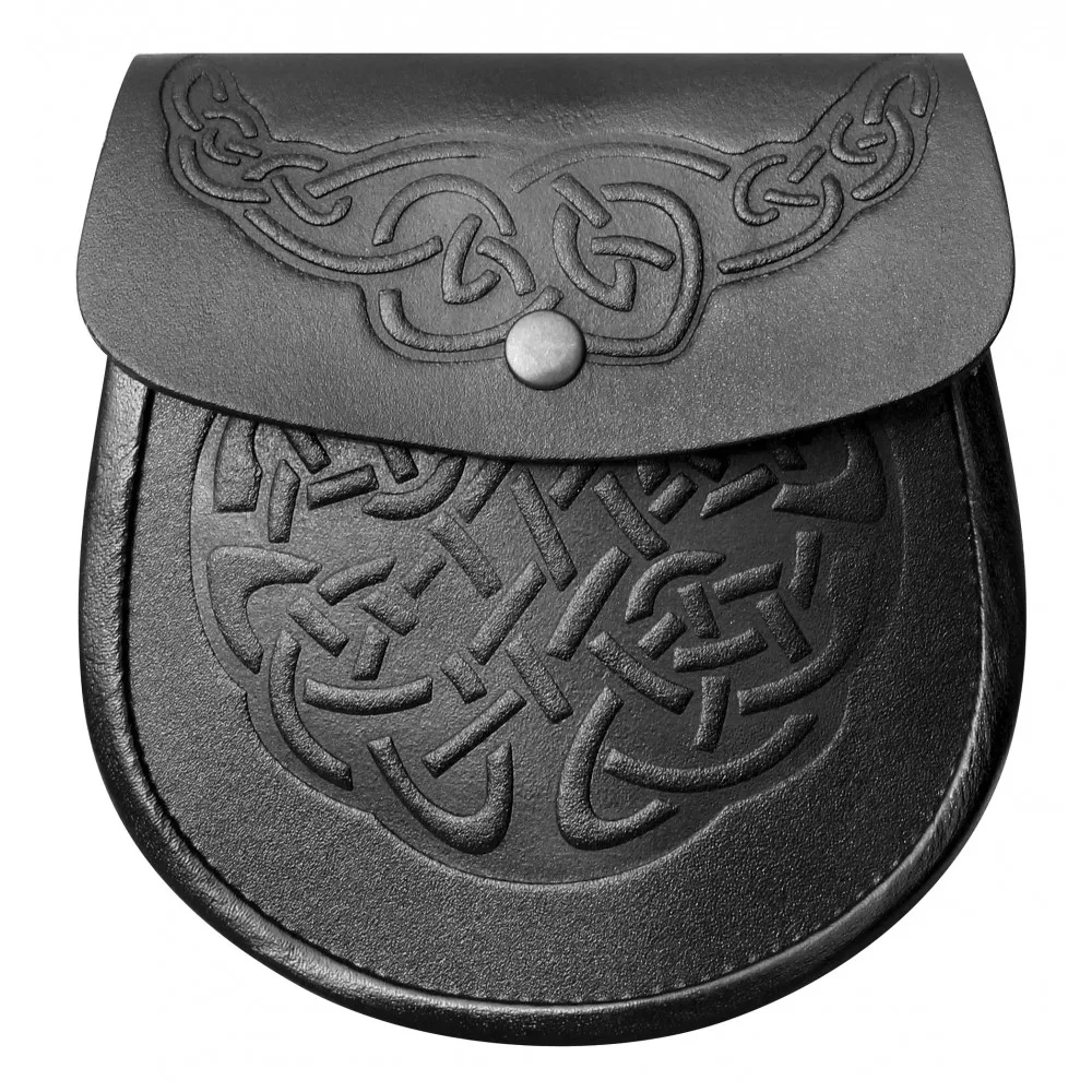 Semi Dress Rabbit Fur Irish Harp Kilt Sporran Pipe Band Uniform Kilt Leather Belt Sporran Bag In Wholesale