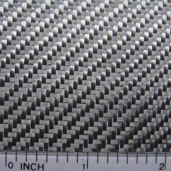 graphite metallic fiberglass woven fabric