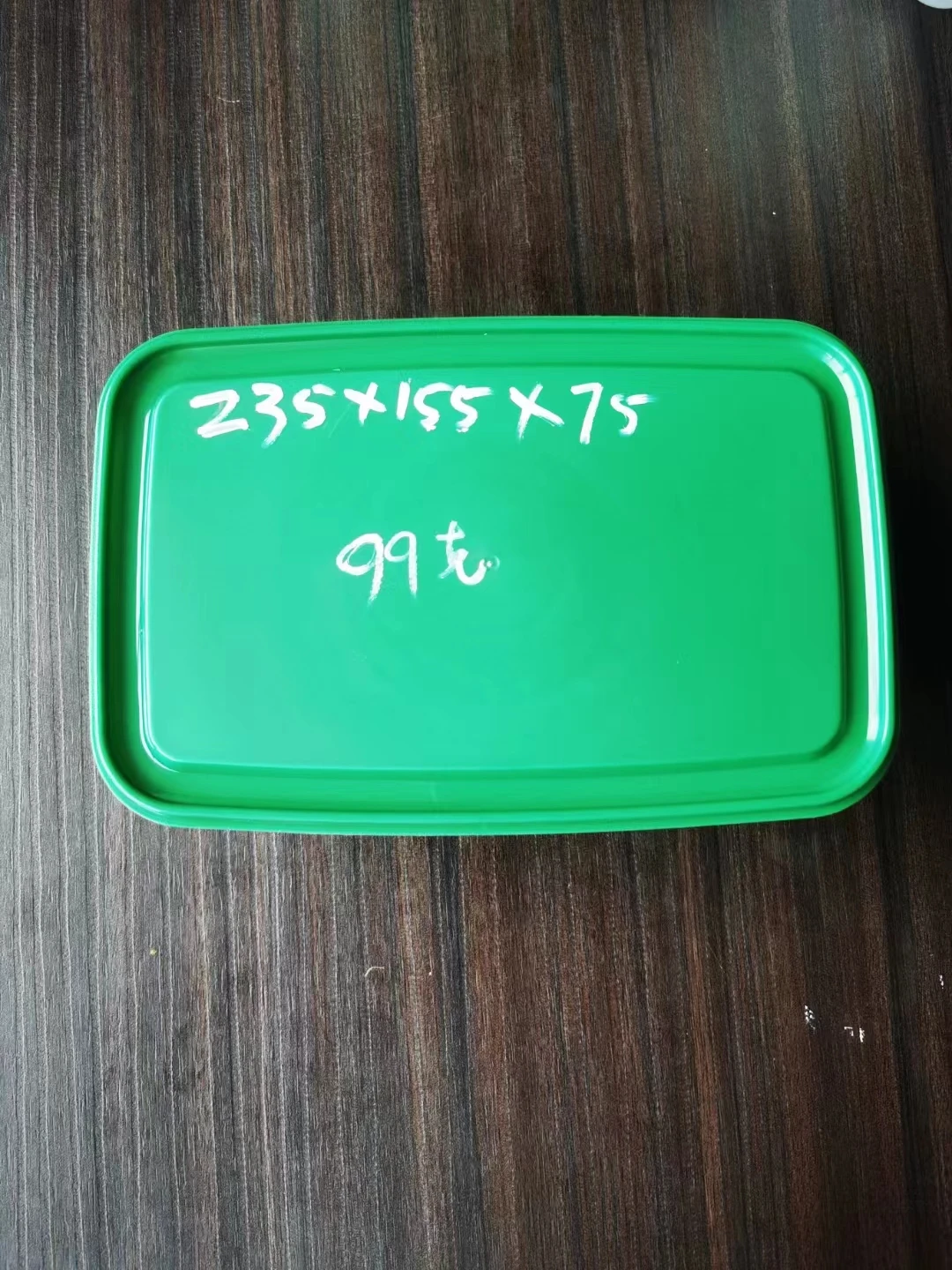 Second Hand Food Container Mould Plastic Used Injection Mold for Green Transparent Sealing Rectangle Food Container