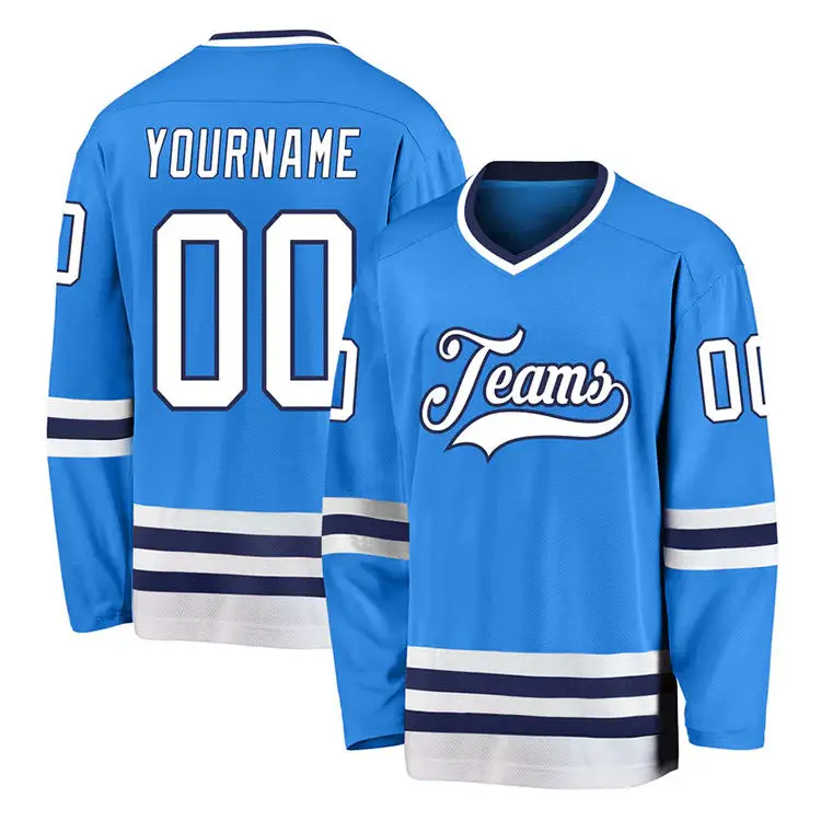 Custom Full-Design College Hockey Jersey with Team Logo OEM Service for Adults Ice Hockey Wear