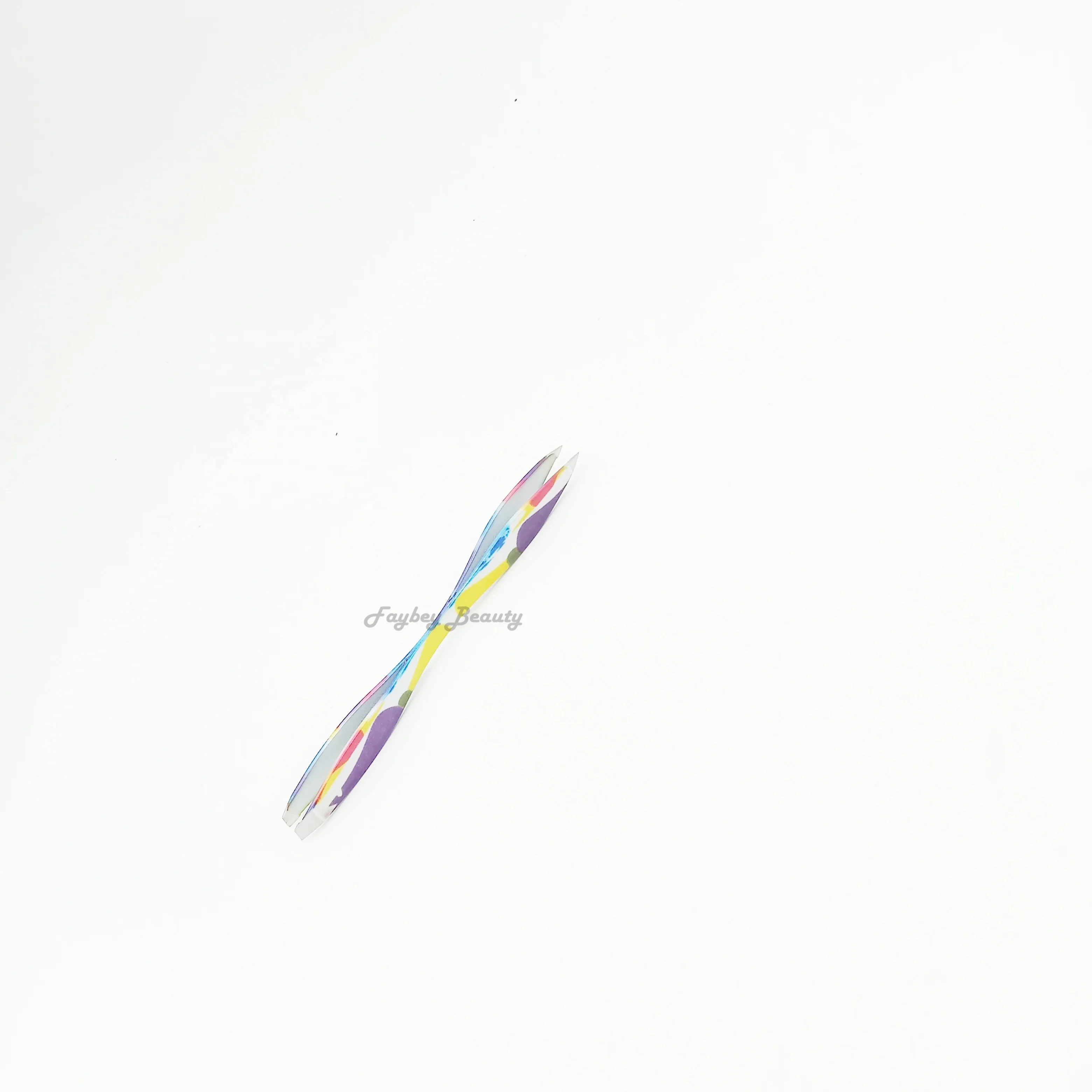 Best quality Stainless steel professional eyebrow clip paper COSTING Blister pack personalized tweezers