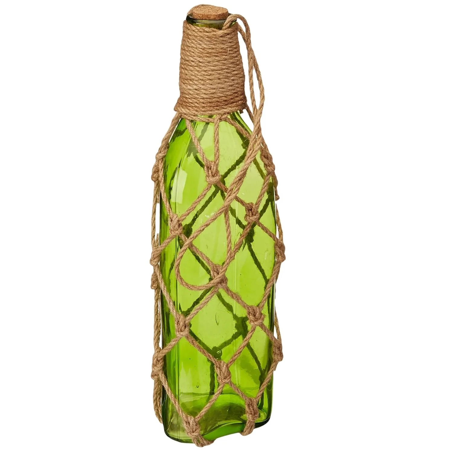 Reliable Manufacturer Of 4 Different Color Hanging Flower Vase With Jute Rope Weaving  For Homes And Terrace With Sizes  15 Cm
