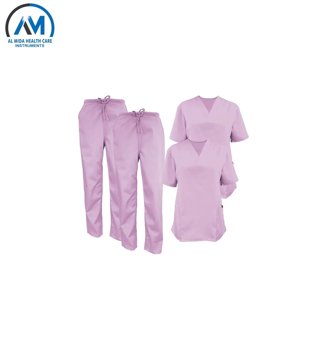 Женский набор медицинских скрабов комплект из 2 топов и брюк для работников