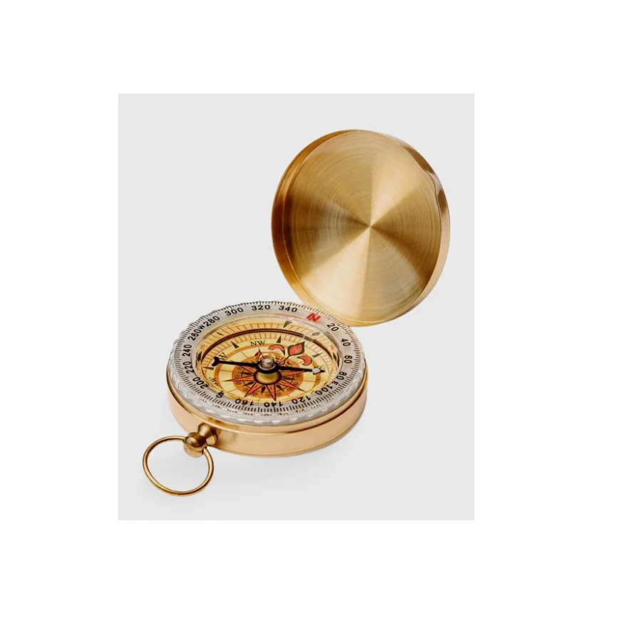Modern vintage nautical brass navigational compass antique magnetic brass marine directional compass from Indian manufacturer