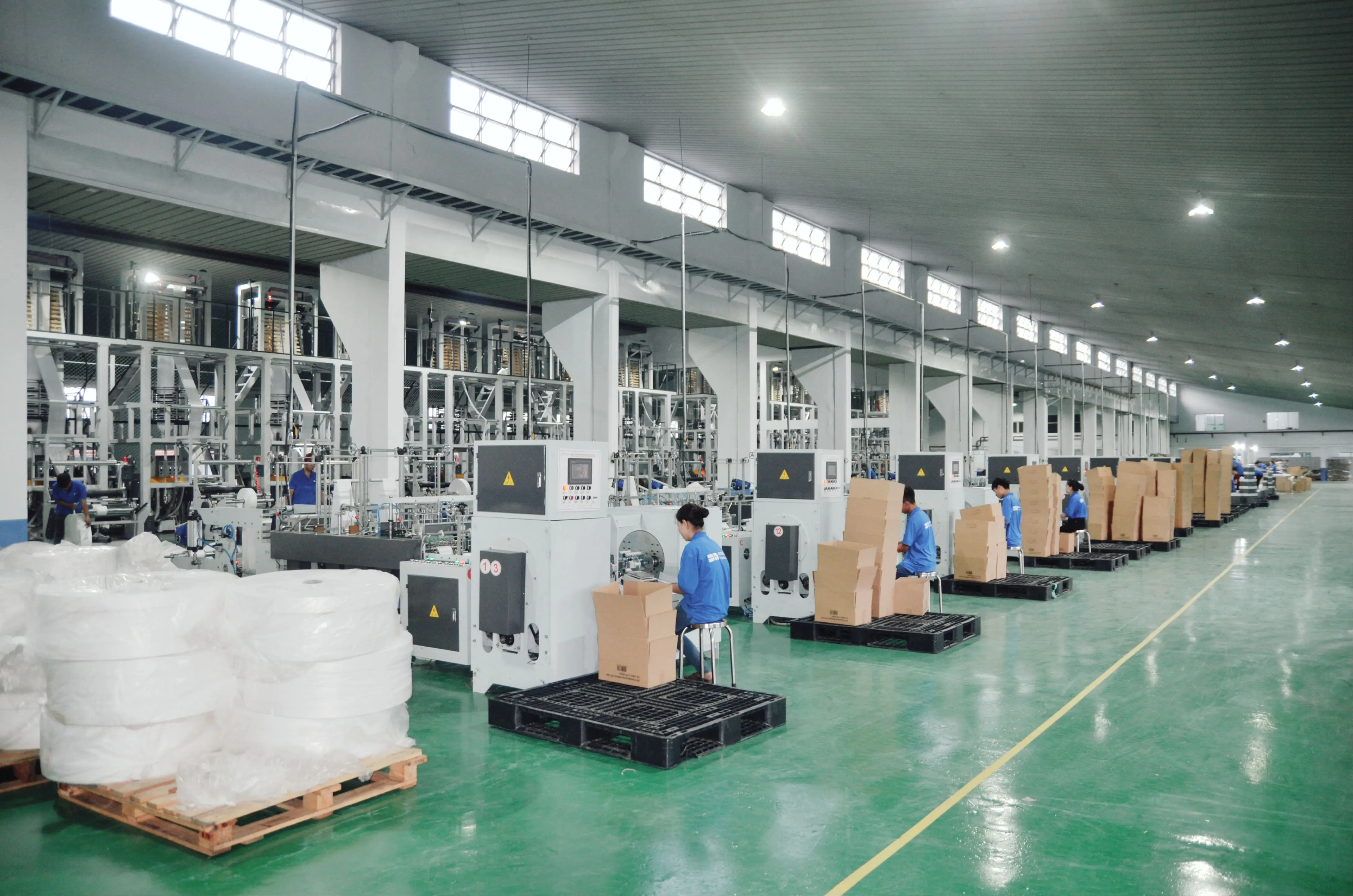 PE Plastic Packaging Material Flat C-Fold Bag Trash Bin Can Liners Viet Nam Mill