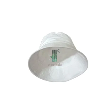 Summer Fashion Canvas Bucket Hat with Wire Embroidered Designer Logo Argyle Printed Silk Daily/Casual/Cycling Applicable Visor