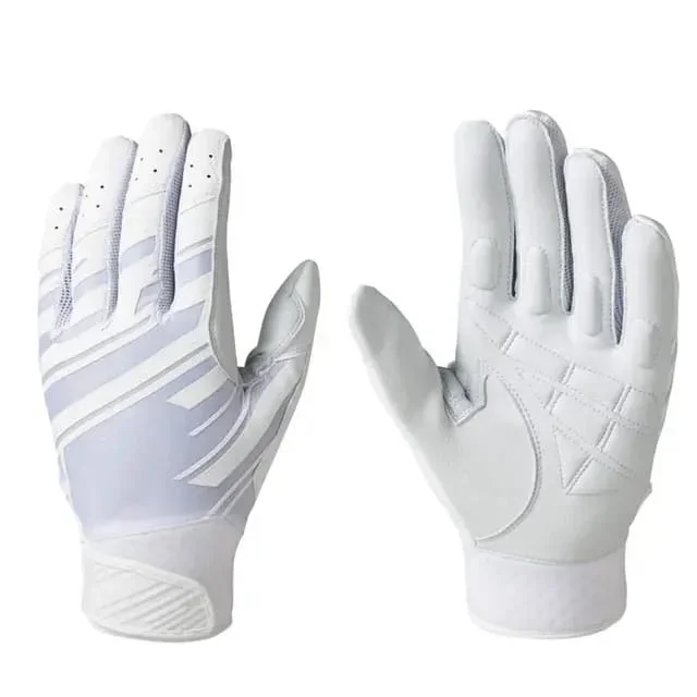 Wholesale Genuine Leather Palm Baseball Softball Gloves Top Rated Super Grip Youth Adult Batting Gloves with Free Samples