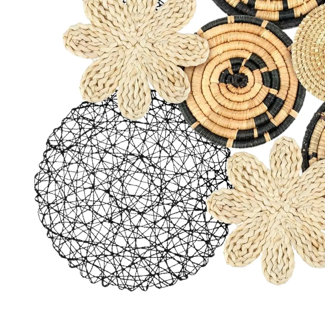 Alibaba Best Sellers Handicraft Wall Hanging Eco-Friendly Rattan Decoration for Your House Made in Vietnam Green Home Design