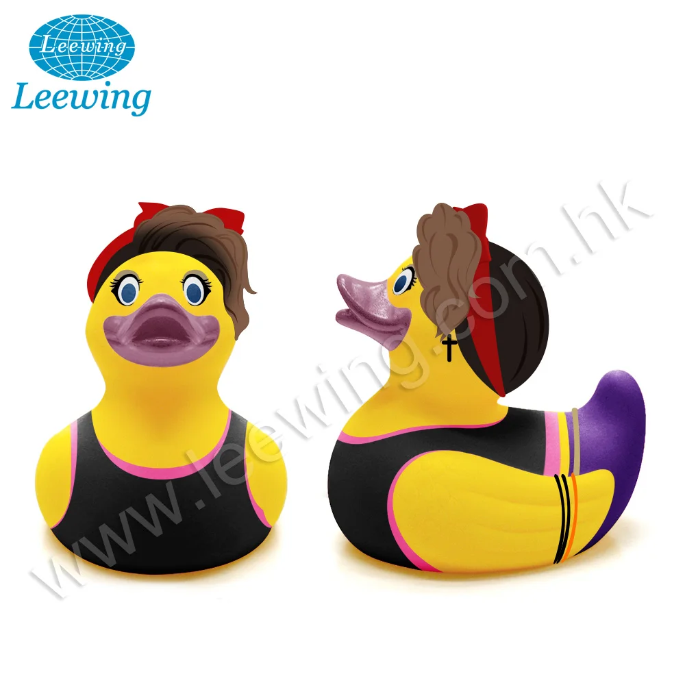 Gift PVC Vinyl Yellow Custom Character Design Sir Tom Jones Rubber Duck