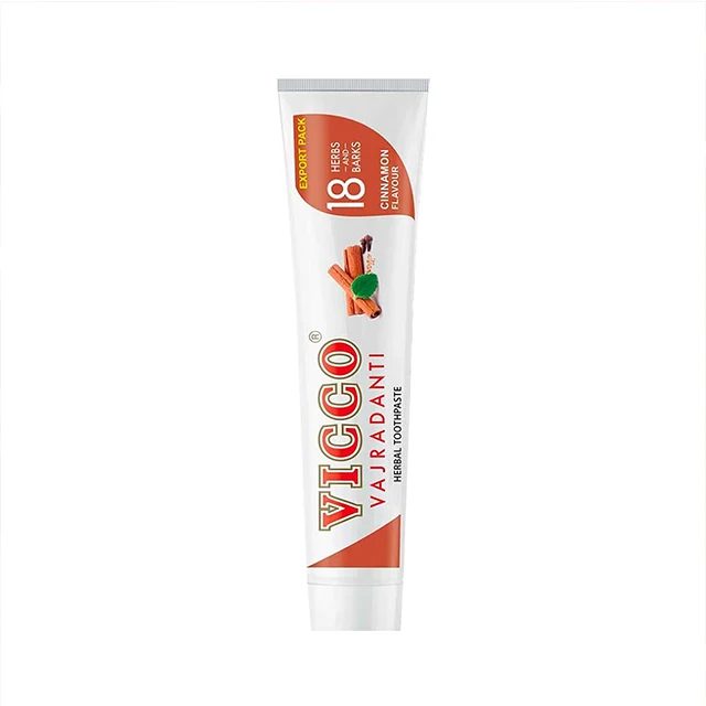 Vicco Vajradanti Herbal Toothpaste 18 Ayurvedic Herbs and Barks With Cinnamon Flavour - 200gm