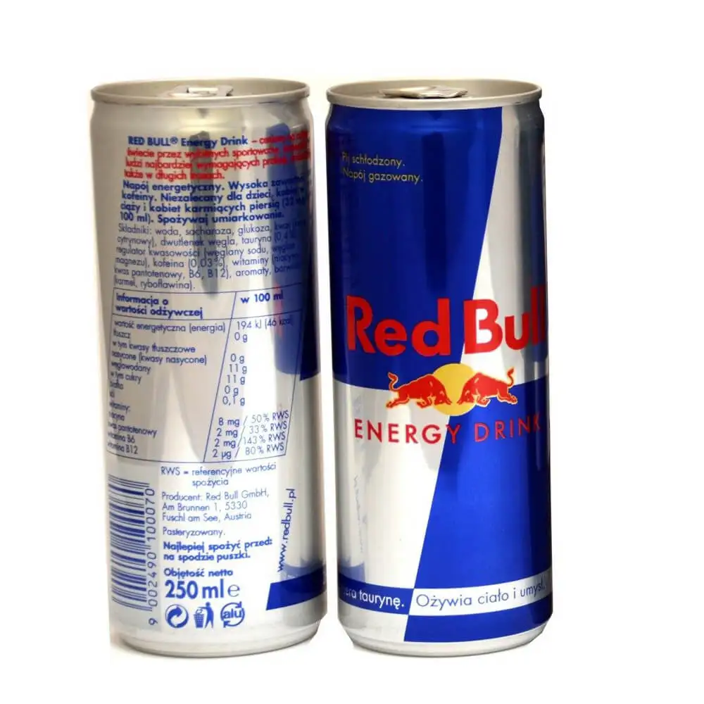 Best Quality Suppliers 250ml Red Bull Energy Drink Packaging 24 Pcs