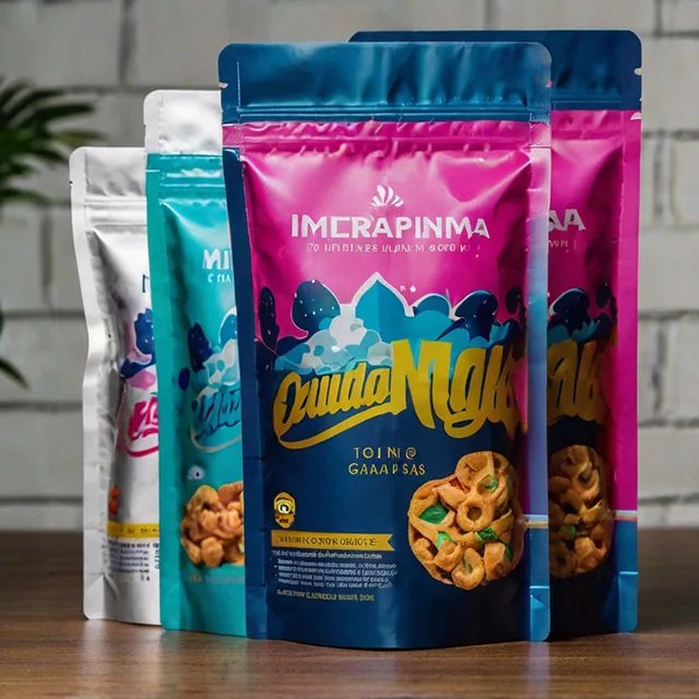 Custom Printed Design Black Mylar Baggies Stand up Plastic Bag Side Zipper Lock Candy Foil Pouch candy horizontal bags