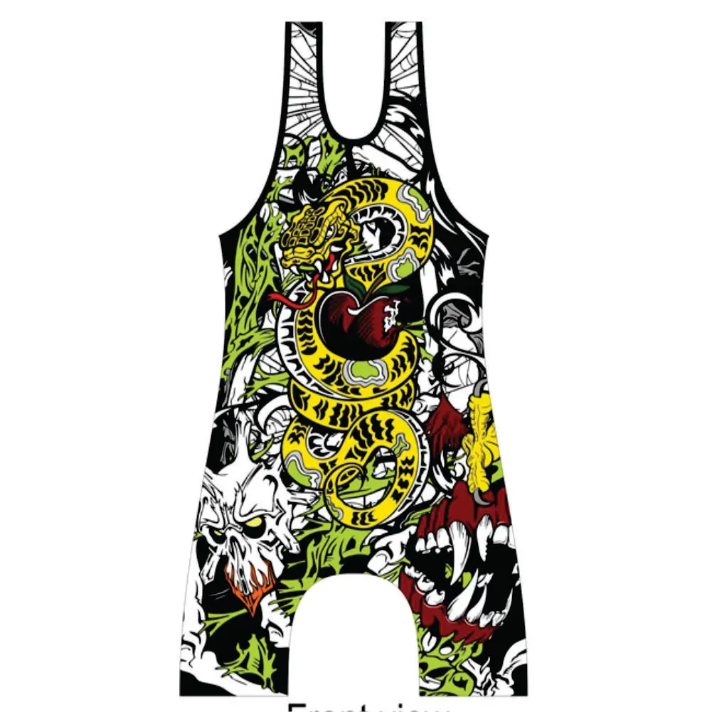 Plus Size Powerlifting Tight Wrestling Singlets For Men 2023 Custom Oversize Muscle Fitness Gym Tank Top Singlet