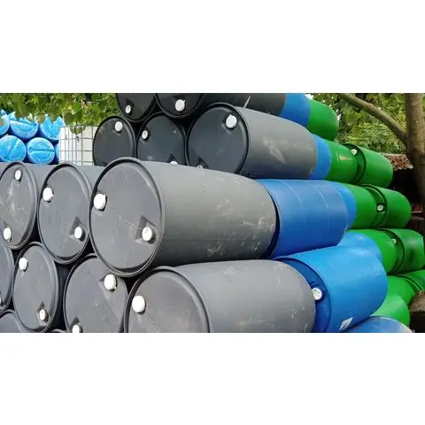 Лучшая 100% HDPE 200L пластиковые бочковые барабаны для упаковки химикатов