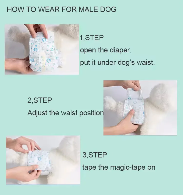 Pet Supplies Dog Diapers L Comfortable and Soft Material Breathable and Skin-friendly Multi-size Options More Intimate Pampering