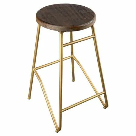 Hot Selling American Vintage Creative Simple Design Popular Leather Bar Chair Metal Frame Bar Stool Handmade For Home Restaurant
