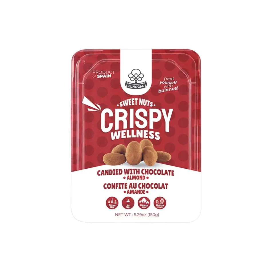 Высококачественные засахаренные орехи шоколадный испанский миндаль-поднос для сладких орехов идеально подходит для декадентских десертов и закусок