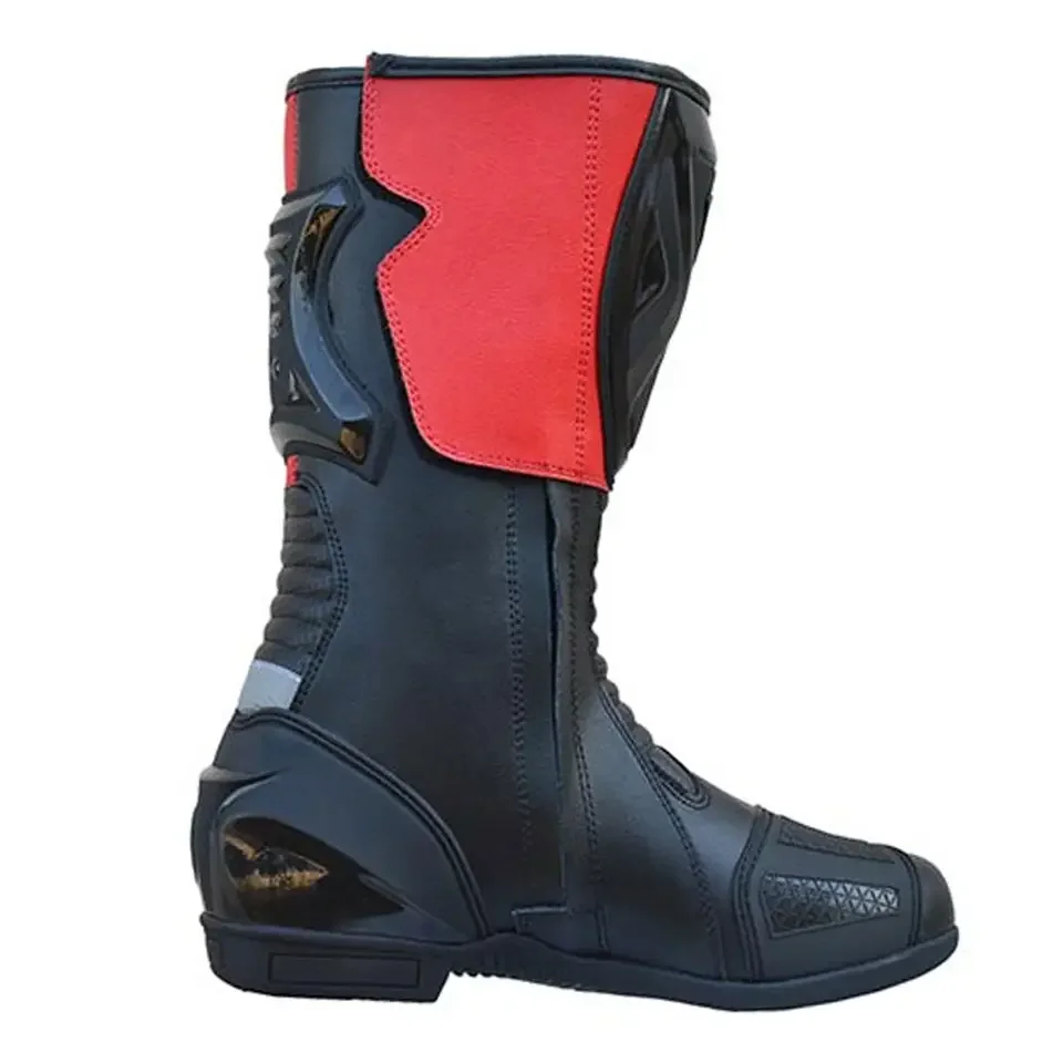 Motorcycle Leather Boots Sports Safety Ride Motorbike Boots High quality Motorbike Riding Motocross Shoes