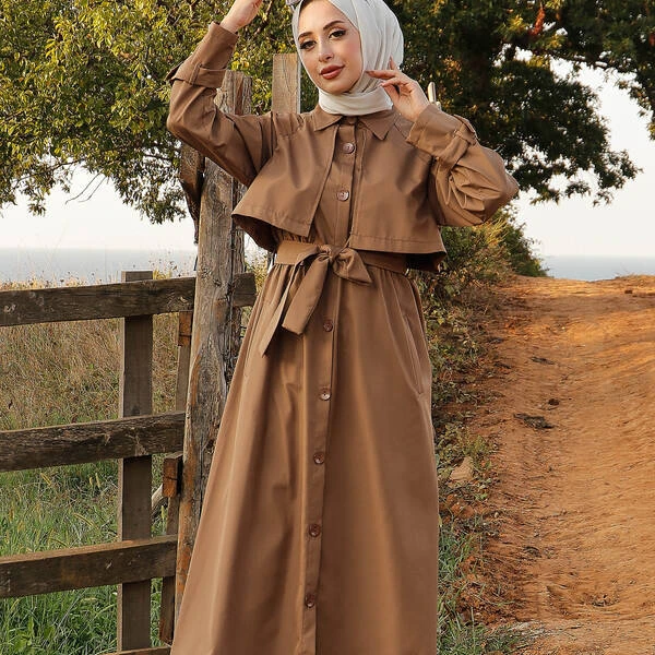 New Season Women Winter Islamic Clothing Abaya Jacket Tunic Knitwear Cardigan Islamic Fashion Turkish Quality Modest Dresses
