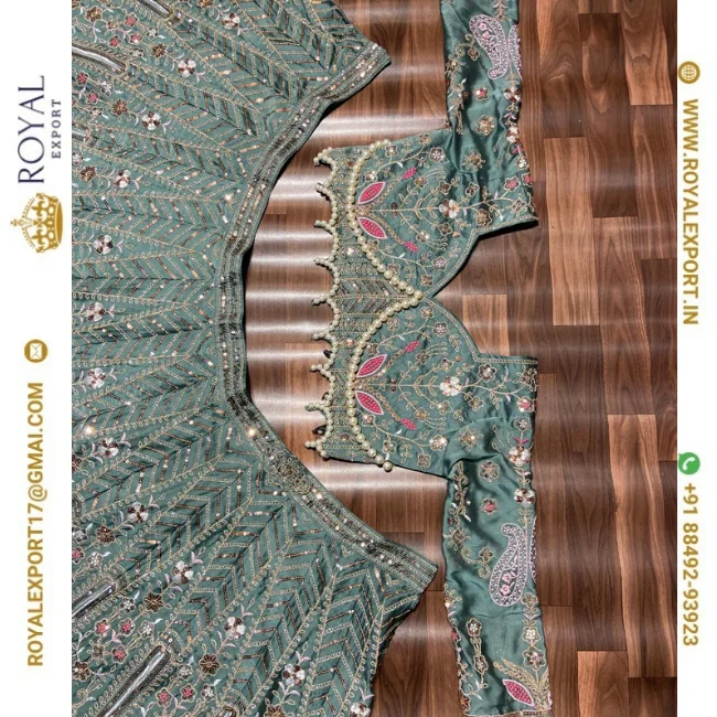 Most Beautiful Most Trending Premium Kasturi Silk And Heavy Embroidery Lehenga Collection With Hand Pearl Work Blouse