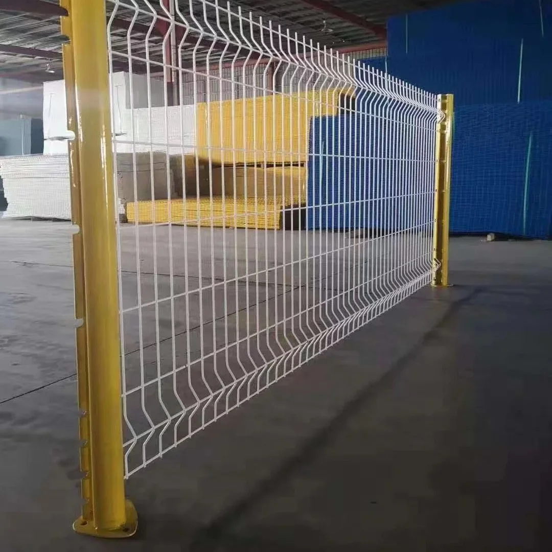 Welded wire mesh outdoor 3d curvy panel steel fence 3d welded mesh fence 3d curved welded wire mesh fence panel for garden