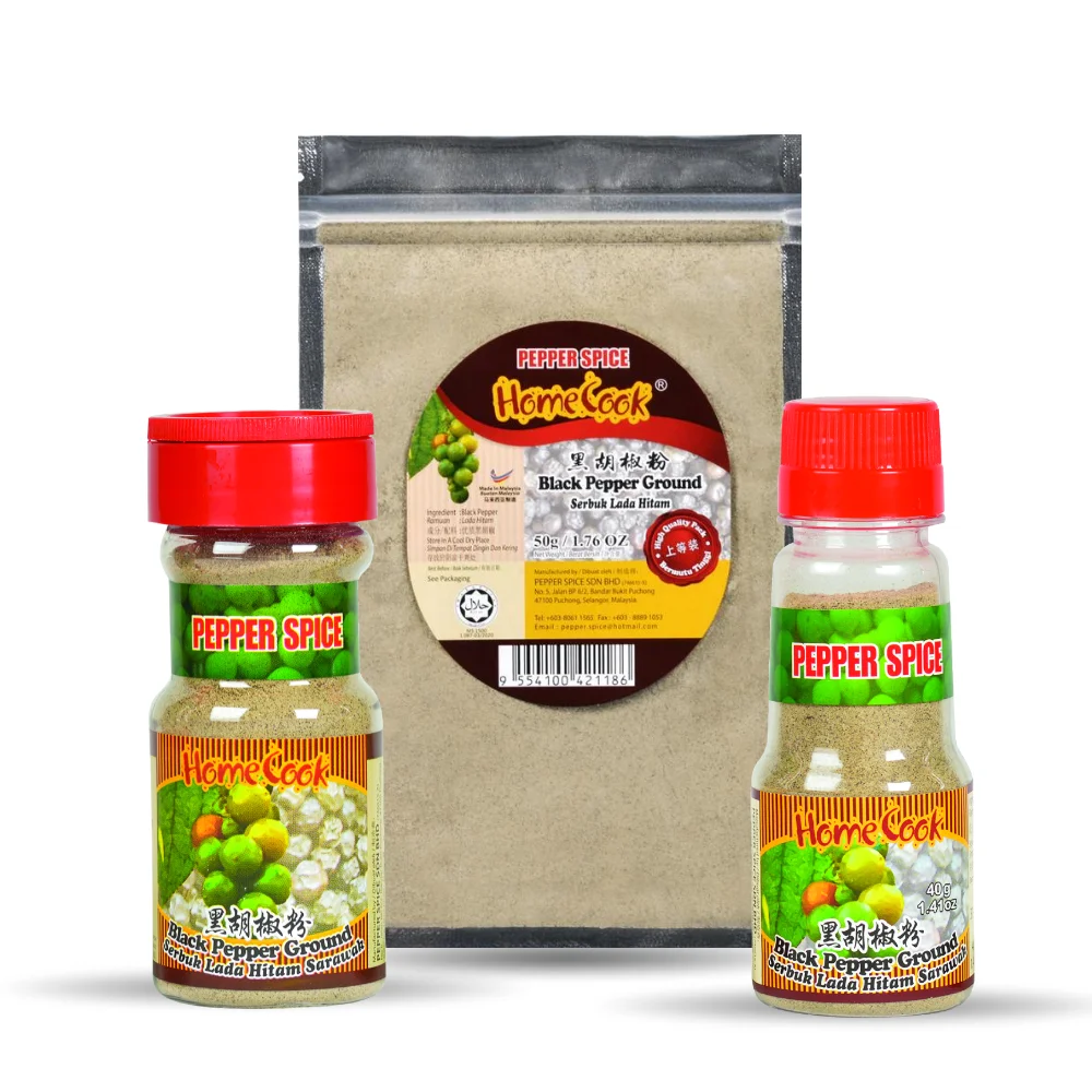 Natural Pure Dried Black Pepper Powder 50g Price Negotiable Europe Export Standard Smoke Flavor Chicken Chop Fresh Seasonings