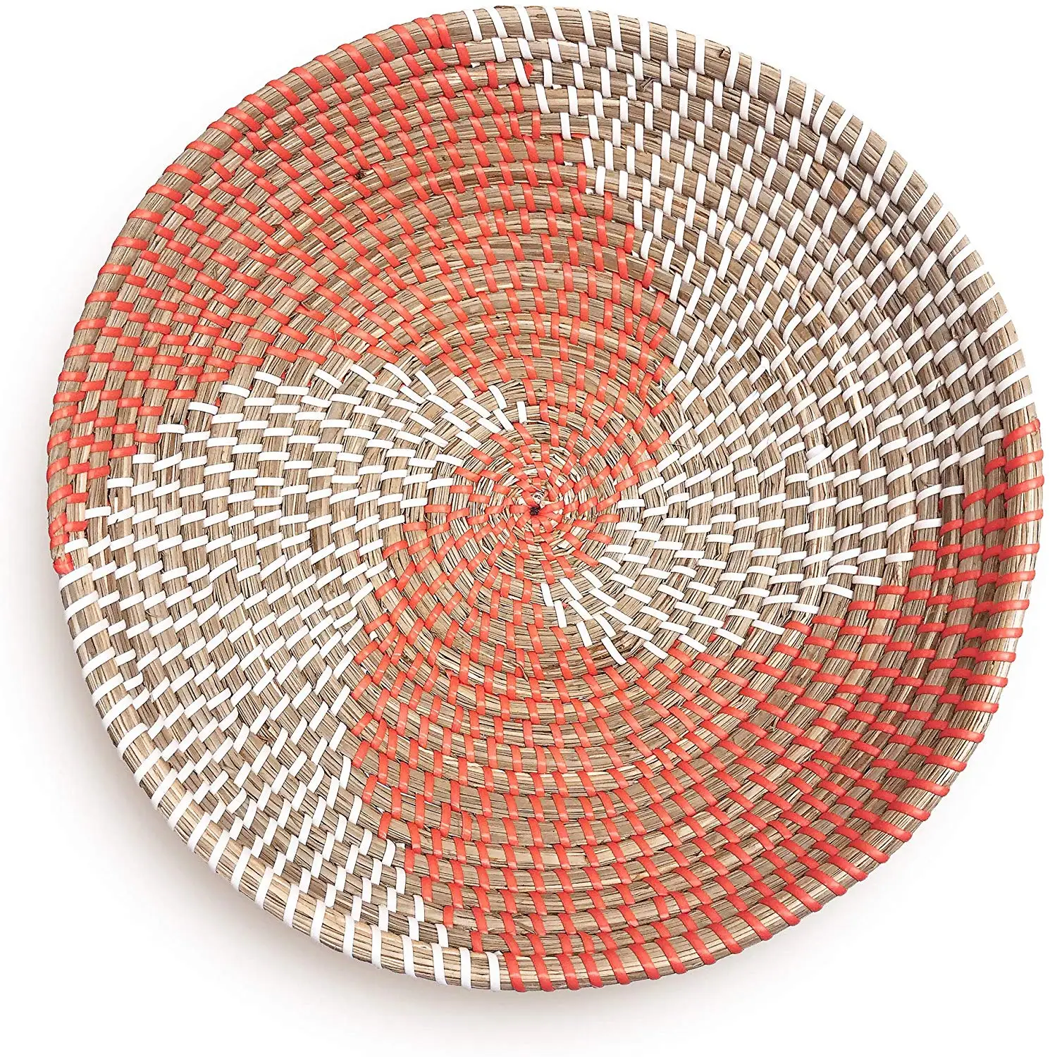 Minimalist Natural Seagrass Kitchen Woven Wall Hanging Plates Original folk Home Decor