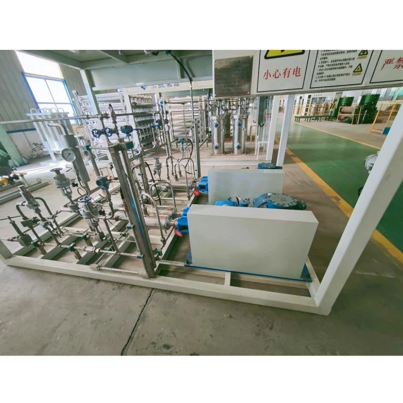 Cryogenic Liquid Oxygen, Nitrogen, Argon Gas Cylinder Filling Station Skid Pump Skid-Mounted